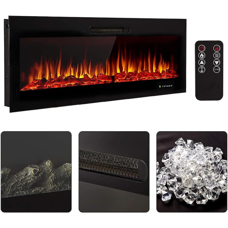 Grand Aspirations Wall Mount Electric Fireplace - 50"