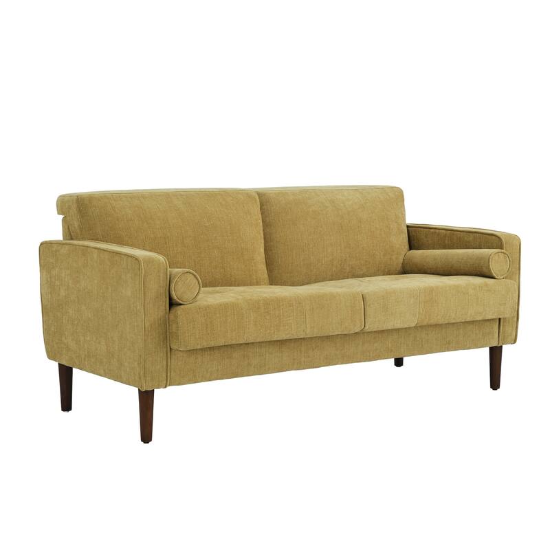 62.5'' W Corduroy Couch Upholstered Square Arm Sofa