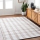 preview thumbnail 2 of 2, Becki Owens x Livabliss Sammy Handwoven Plaid Area Rug Silver - 2' x 3'