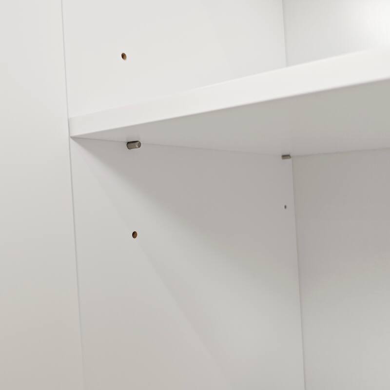 Modern Stylish Sideboard Buffets 4-Door Intaglio Storage Cabinet