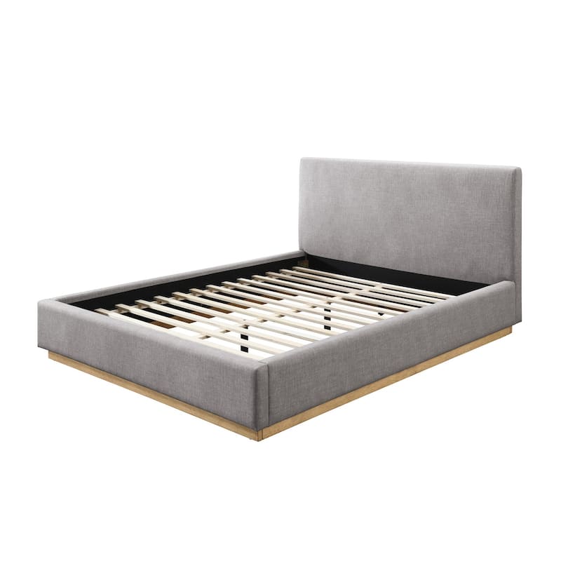Porter Boucle Upholstered Wood Base Platform Bed