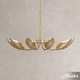 preview thumbnail 1 of 6, Hunter Juneway 10 Light Chandelier – Transitional, Modern/Contemporary – Dining Room, Living Room, Bedroom, Entry Luxe Gold