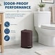 preview thumbnail 4 of 6, 1.3 Gallon Round Trash Can with Lid, Stainless Steel Bathroom Waste Bin with Soft Close Pedal & Removable Inner Bucket