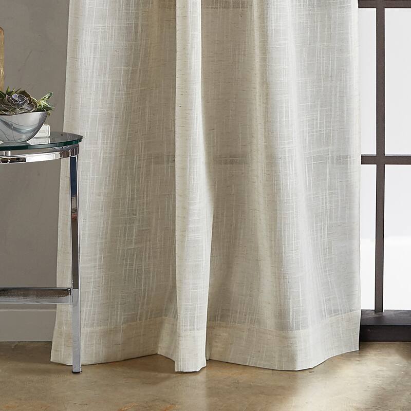 DKNY Classic Linen Poletop Lined Curtain Panel Pair Bed Bath & Beyond