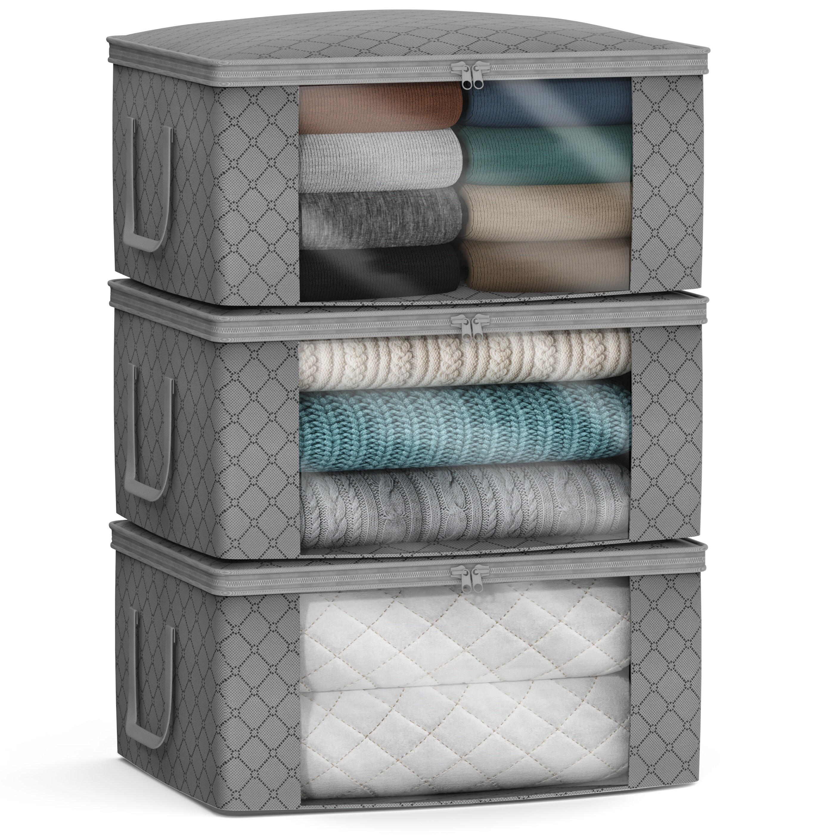 Foldable fabric storage organizer bag best sale