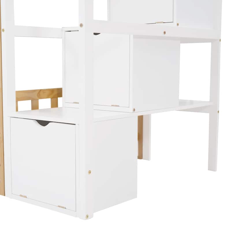 Twin-over-Twin Bunk Bed with Round Window