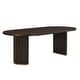 preview thumbnail 18 of 22, Christopher Knight Home - Eleanor Modern Style Oval Rubberwood Dining Table - 88" W x 40" D x 30" H