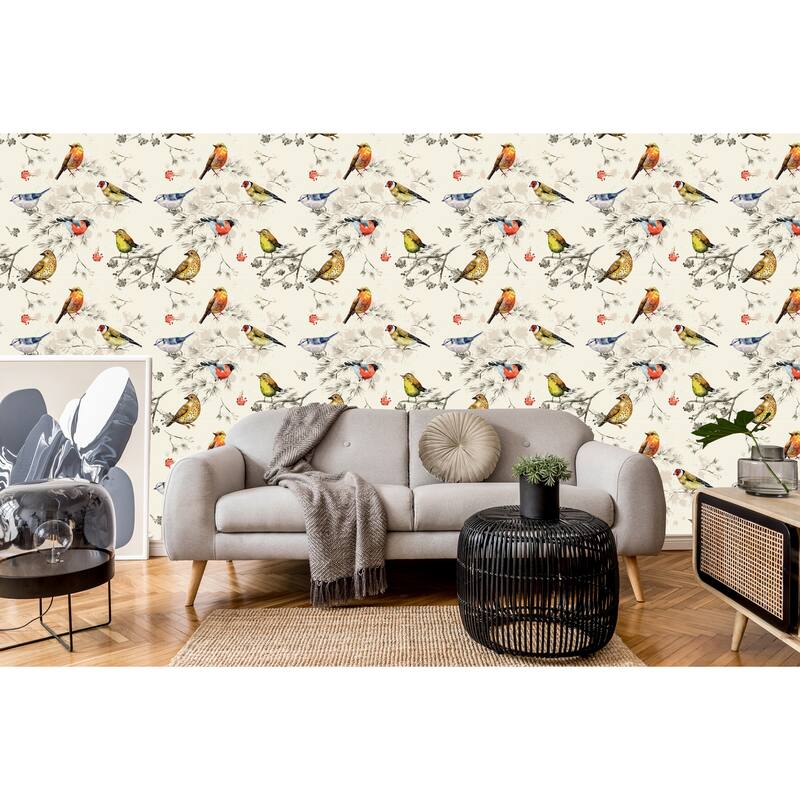 Cherry Gardenia Removable Wallpaper - 24'' inch x 10'ft
