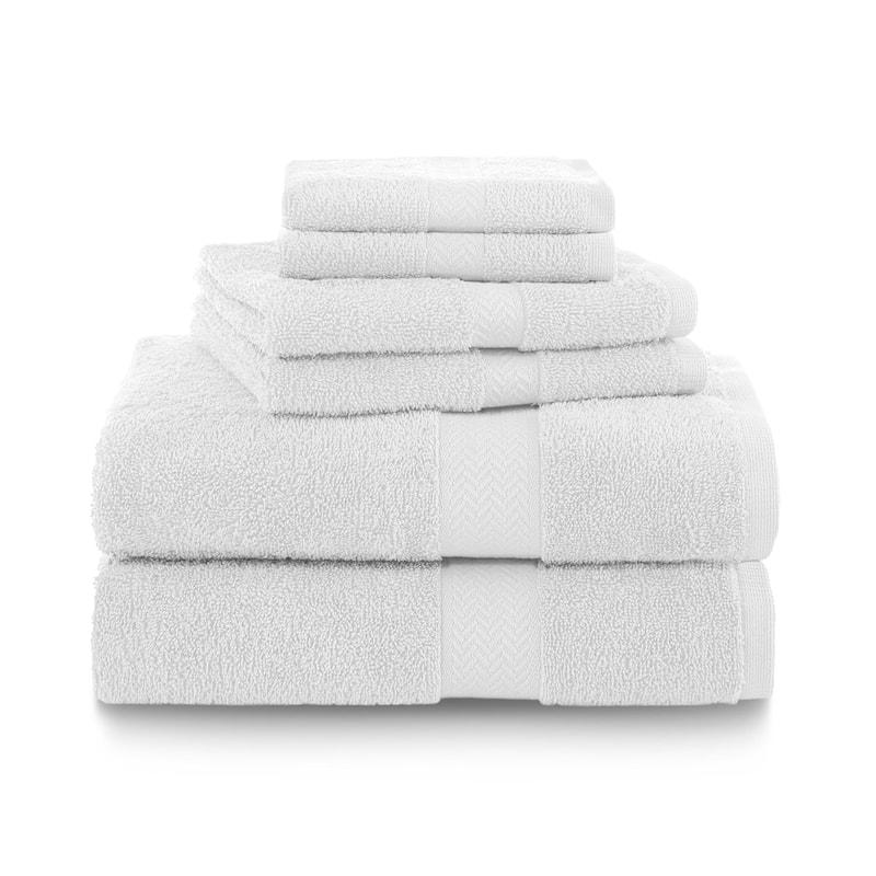 Martex 6 PC 100% Ringspun Cotton Towel Set Highly Absorbent & Soft