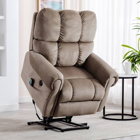 Electric Power Lift Recliner Chair with Heat and Massage Single Sofa