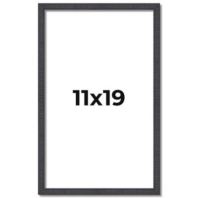 11x19 Frame Brown Solid Wood Picture Frame - Complete Modern Photo