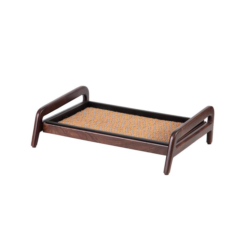 Jani Single-Tier Brown Stand 2-Pair Rubber Boot Tray - My Blue Heaven