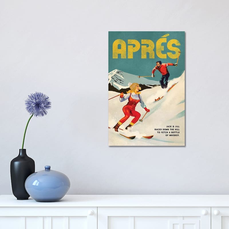 iCanvas "Apres Ski Jack And Jill Whiskey" by The Whiskey Ginger Canvas Print - 18x12x1.5