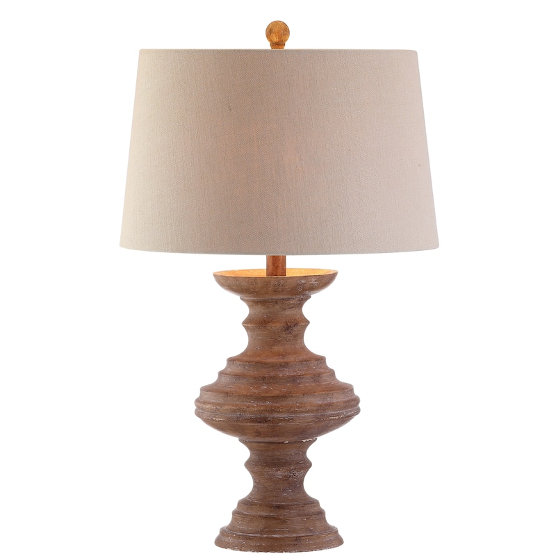 Bradley 26.5" Resin LED Table Lamp, Brown by JONATHAN Y
