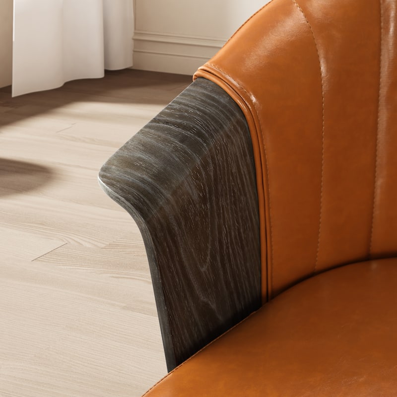 Art Leon Bentwood Swivel Dining Chairs