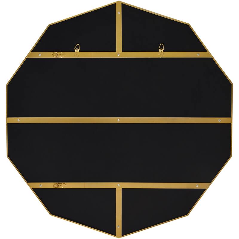 Renwil Cruz 40" Tall Irregular Wall Mirror, Yellow