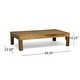 preview thumbnail 10 of 25, 2-Piece Acacia Wood Outdoor Sectional Sofa Set with Water-Resistant Cushions, Ottoman, and Coffee Table - Patio Furniture set