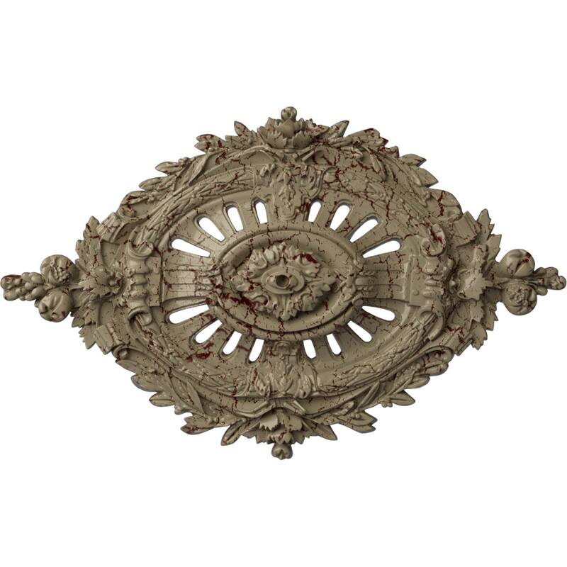 35 7/8"W x 22 1/2"H x 4 3/8"P Antonio Ceiling Medallion