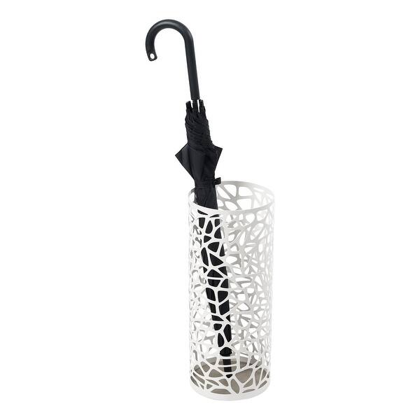 Yamazaki Home Umbrella Stand Two Styles, Steel, Round, Holds up to 6