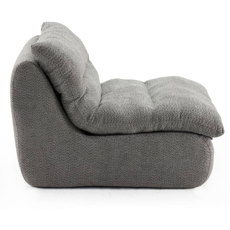 Upholstered Accent Sofa, Modern Armchair with Soft Cushioned Seat, Stylish Sofa for Living Room, Bedroom, or Office