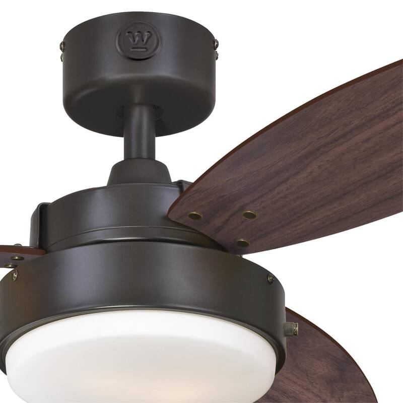 Westinghouse Lighting Alloy 3-Blade Indoor Ceiling Fan with LED Light Fixture and Opal Frosted Glass