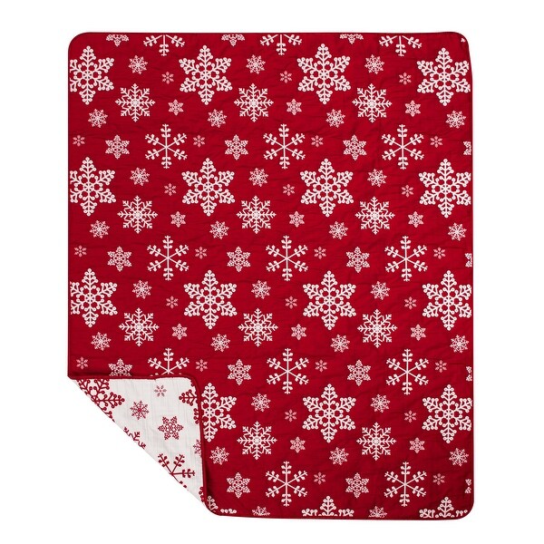 Novelty Holiday Matelasse Style Reversible Throw Blanket - On Sale