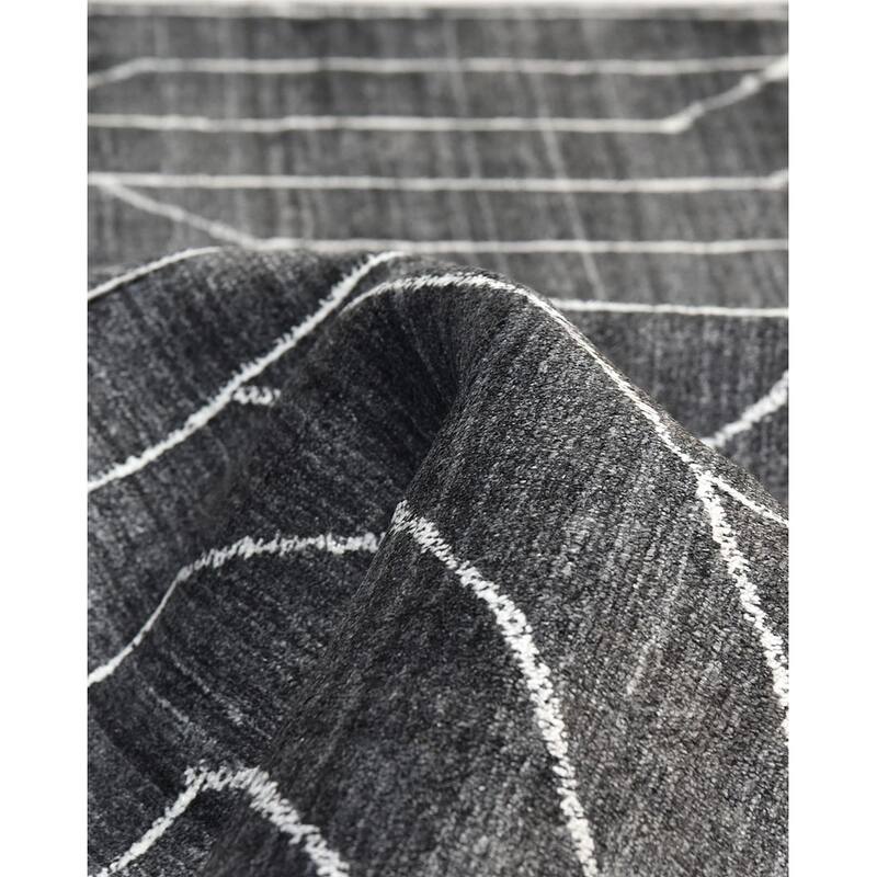 Overton Handmade Modern Contemporary Geometric Area Rug