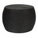preview thumbnail 8 of 34, Corn Rope Accent Table 27.0"L x 27.0"W x 18.1"H - Black