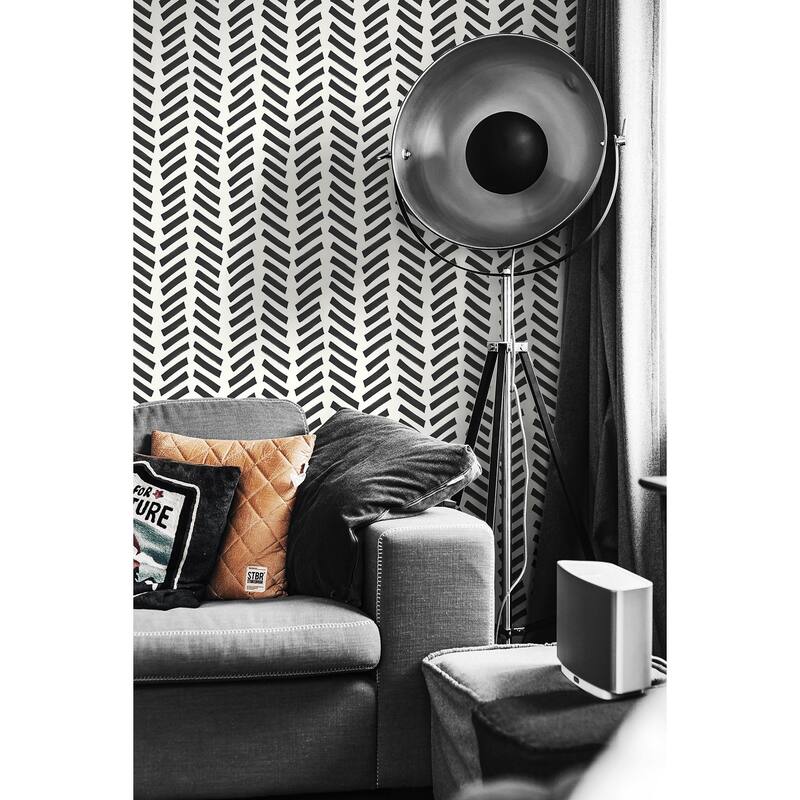 NextWall Mod Chevron Peel and Stick Wallpaper