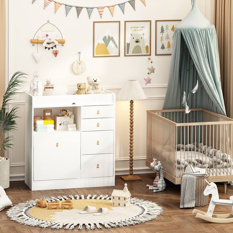 Baby Changing Table Dresser Nursery Dresser Chest Changing Station