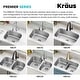 preview thumbnail 14 of 36, KRAUS Premier Undermount Single Bowl Stainless Steel Kitchen Sink