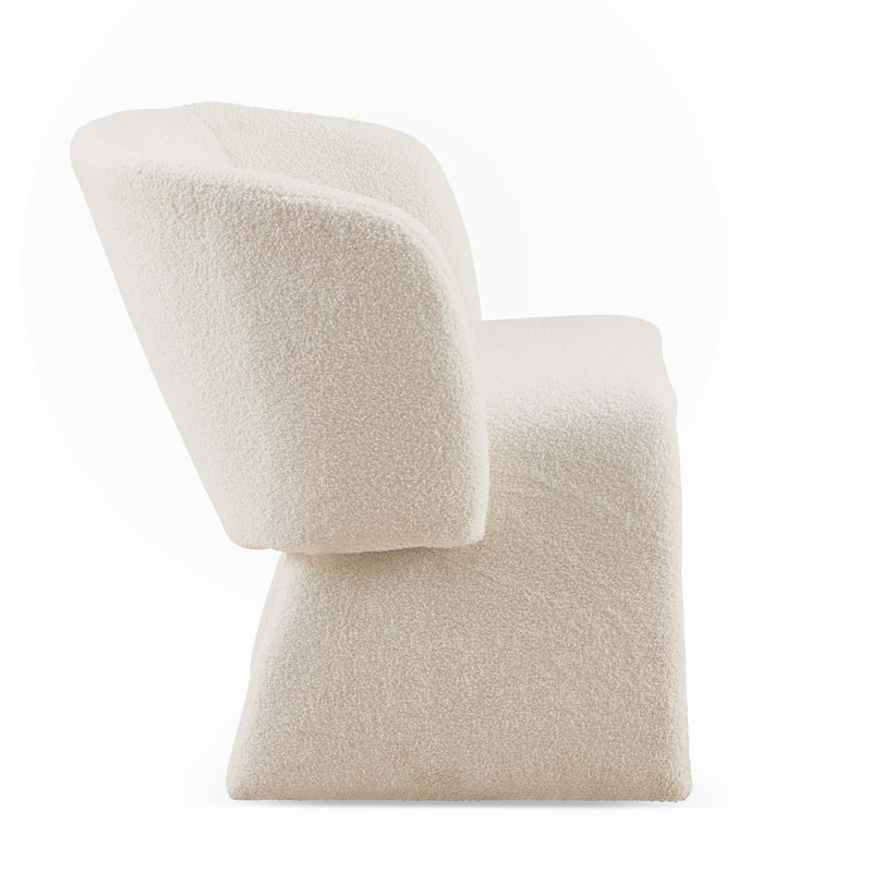Modern Accent Chair White Single Sofa Chair-2PC