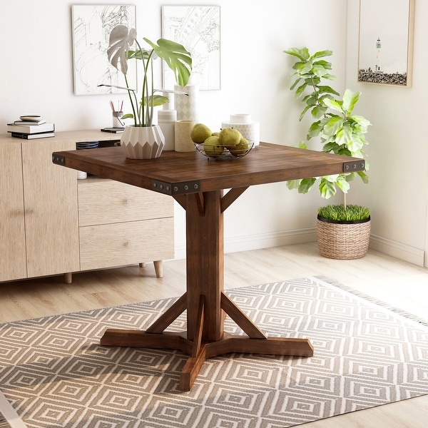Furniture of America Verdorn Rustic 40-inch Counter Height Table. Opens flyout.