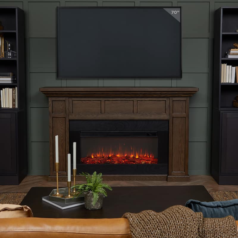 Alcott 75" Landscape Electric Fireplace by Real Flame