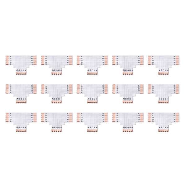 Shop Led Strip Connector 10mm 5p T Shape Pcb Board For 5050 3528 Rgb Tape Light 15pcs T Shape 15pcs On Sale Overstock 27582585