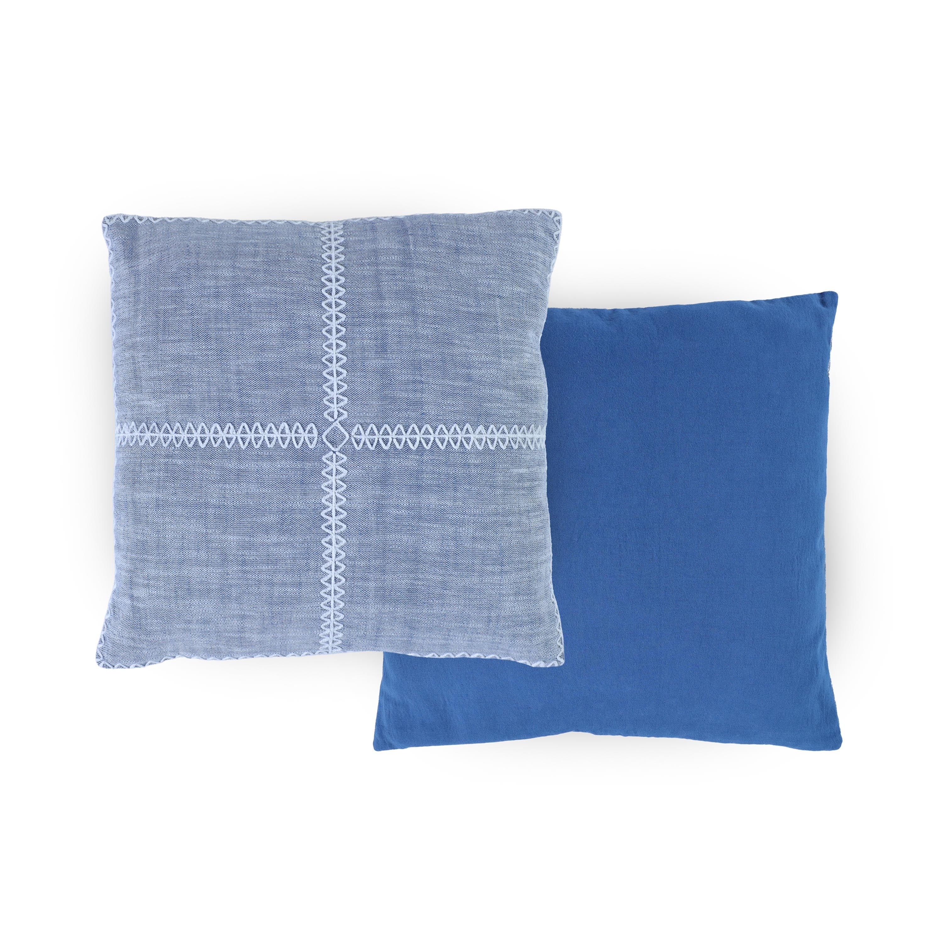 Southern Tide Isla Square Navy Decorative Pillow