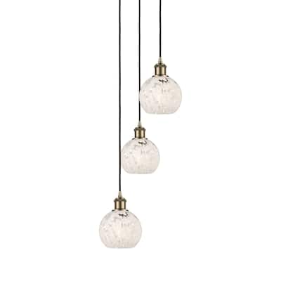 Innovations Lighting 113B-3P-11-13 White Mouchette Pendant White