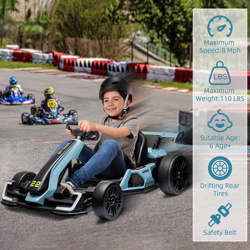 24V Kids Electric Drift Kart Ride on Toy for Kids