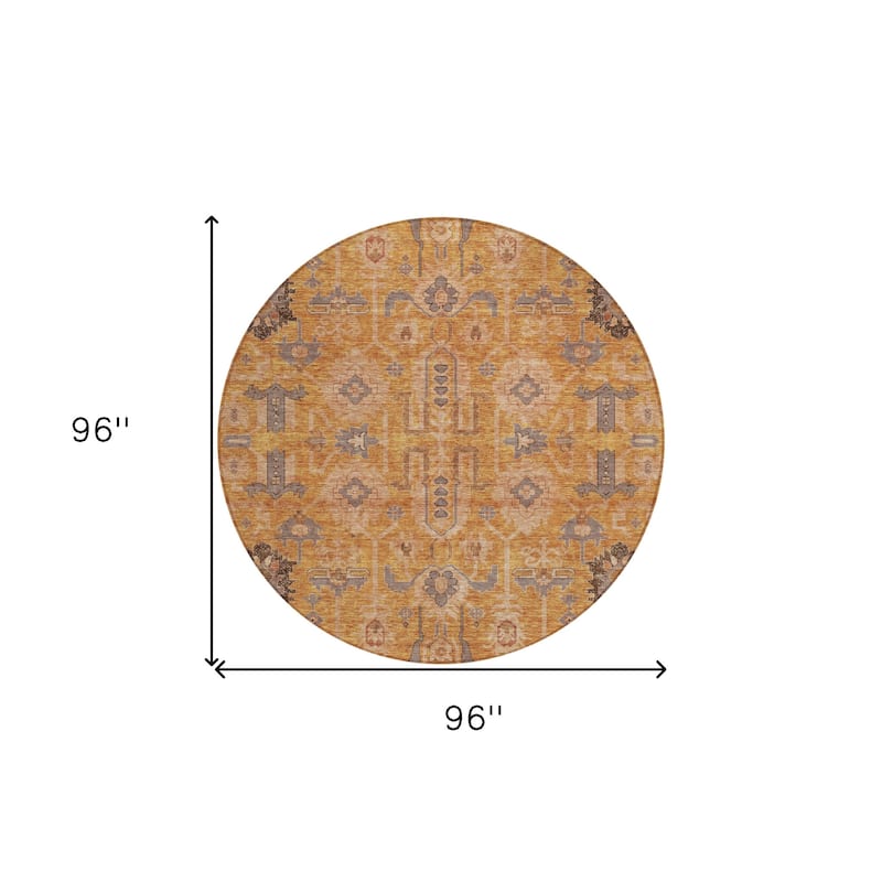 HomeRoots Oriental Traditional Rectangle Outdoor Rug