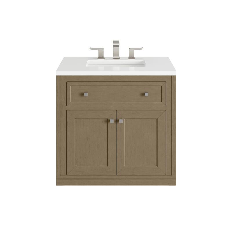 Chicago 30" Single Vanity, Walnut Whisper
