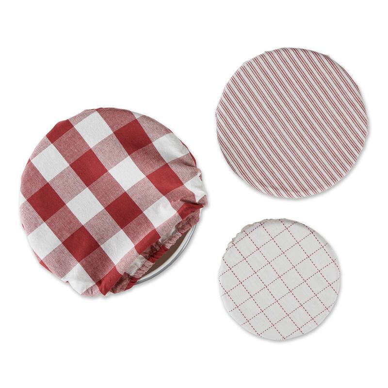 DII Asst Stone Farmhouse Woven Dish Cover (Set of 3)