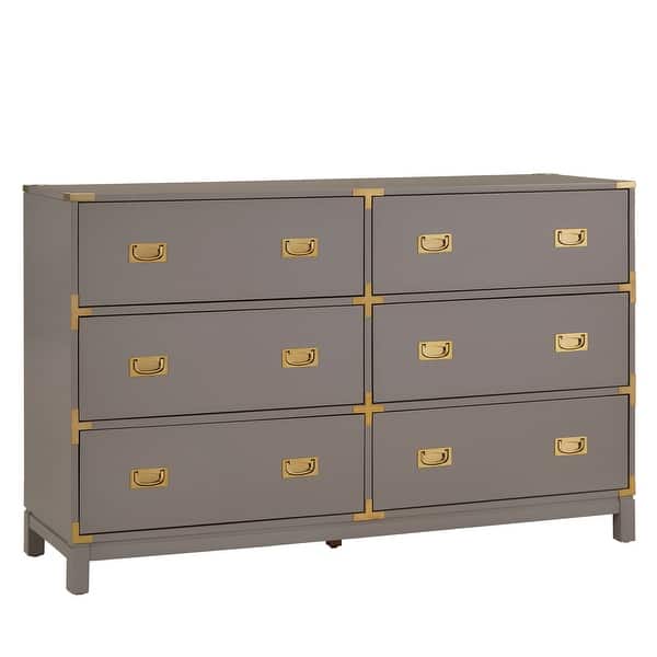 Kedric 6-Drawer Gold Accent Dresser by iNSPIRE Q Bold - On Sale - Bed Bath  & Beyond - 18218113