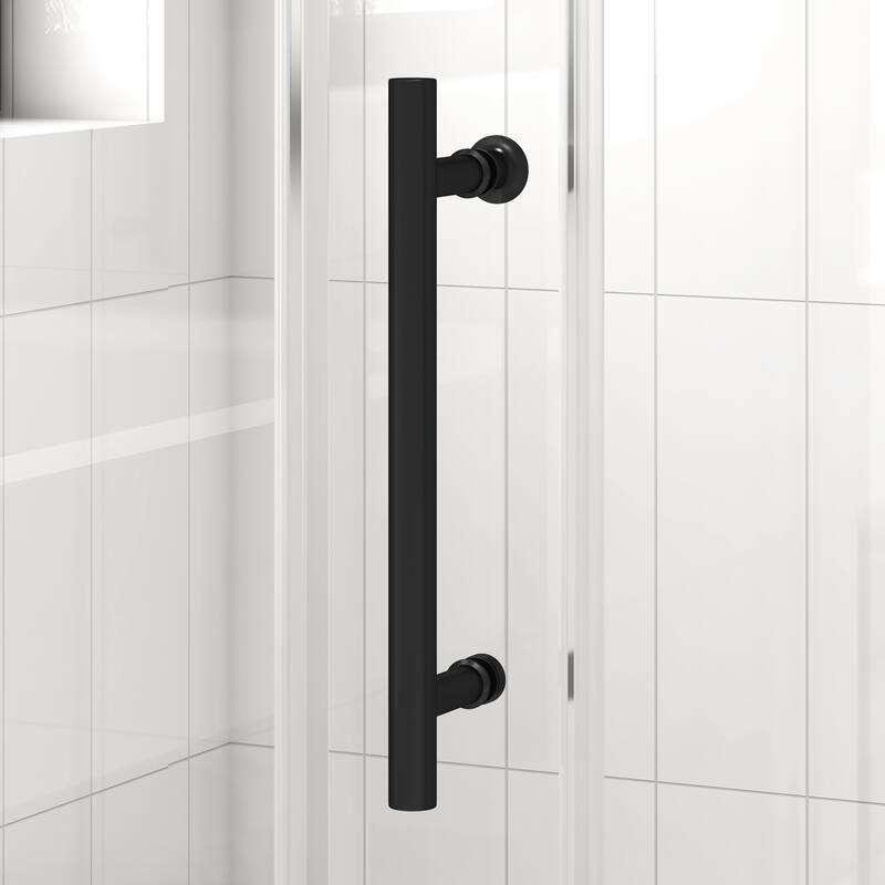 FELYL 44-48" W × 76" H Single Sliding Frameless Shower Door with Heat Soaking Process and Protective Coating Clear Glass