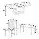 preview thumbnail 5 of 3, Contemporary 6-Piece 78 Inch Extendable Pedestal Dining Table Set