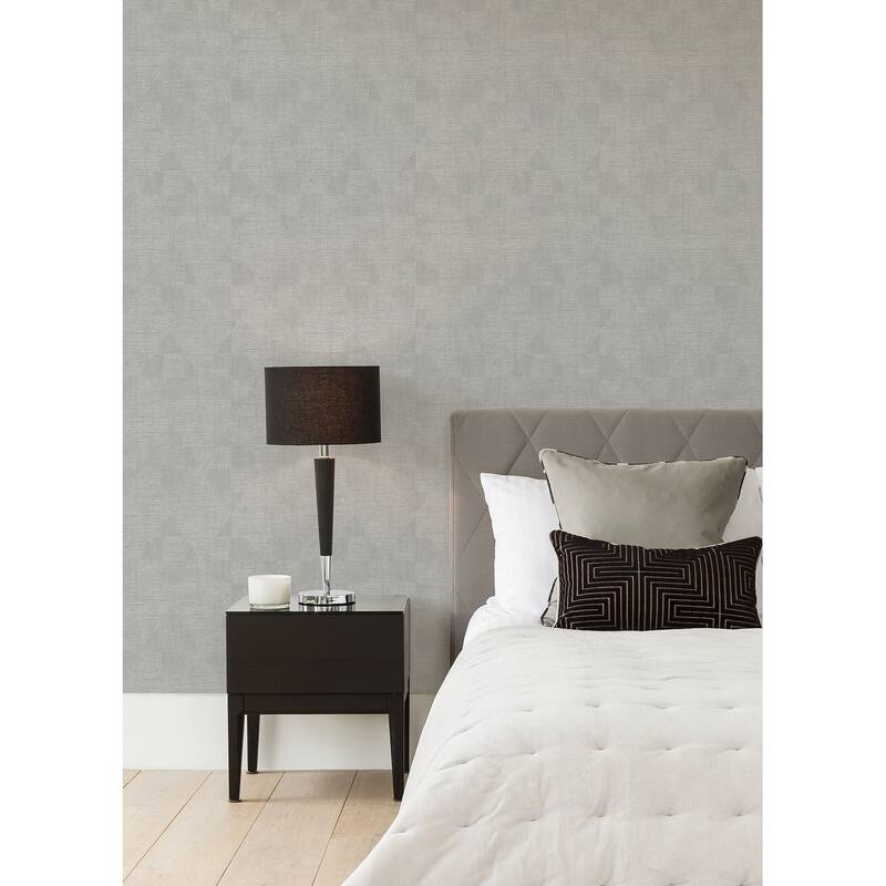 Advantage Wegener Sterling Geometric Wallpaper