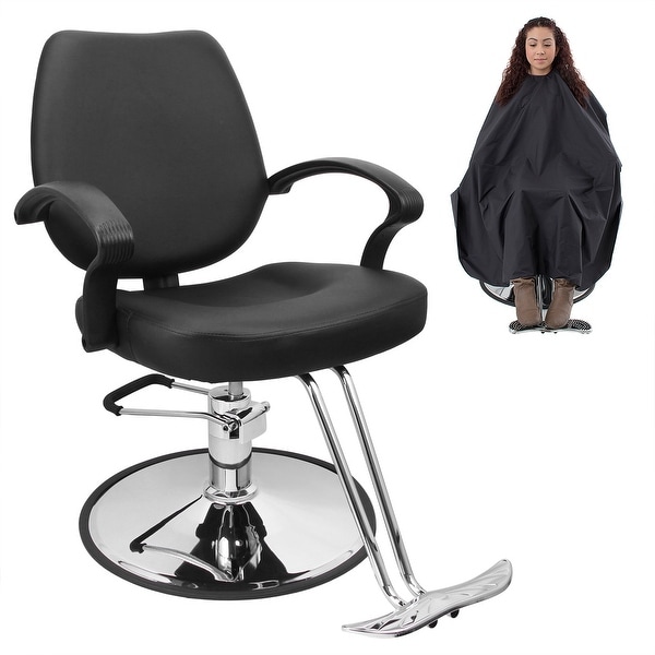 Bellavie Classic Hydraulic Barber Chair with Barber Cape