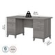 preview thumbnail 42 of 48, Bush Furniture Somerset 60W Office Desk in Ash Gray