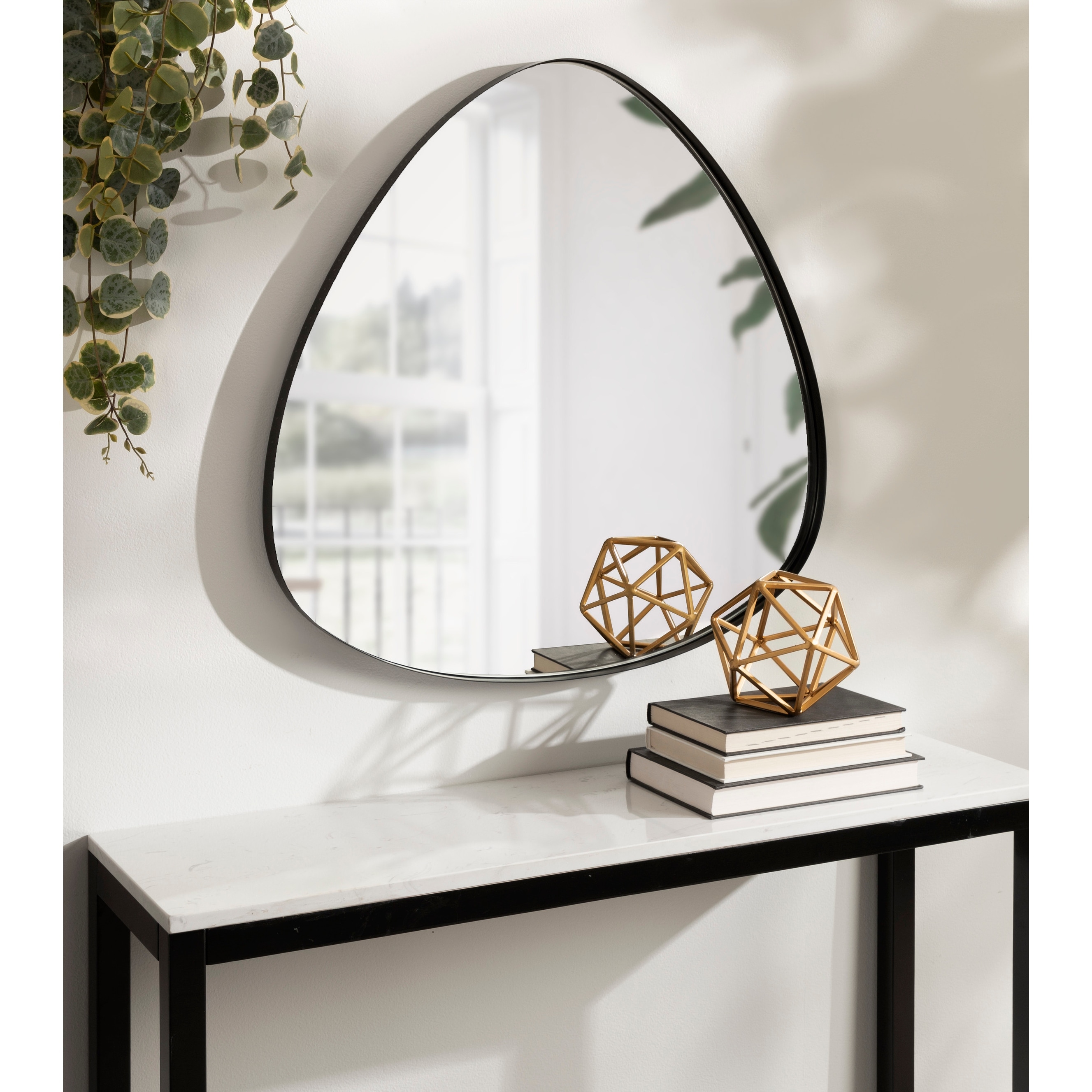 Kate and Laurel Rollo Framed Triangle Mirror - 24x24 - On Sale - Bed Bath &  Beyond - 33981418