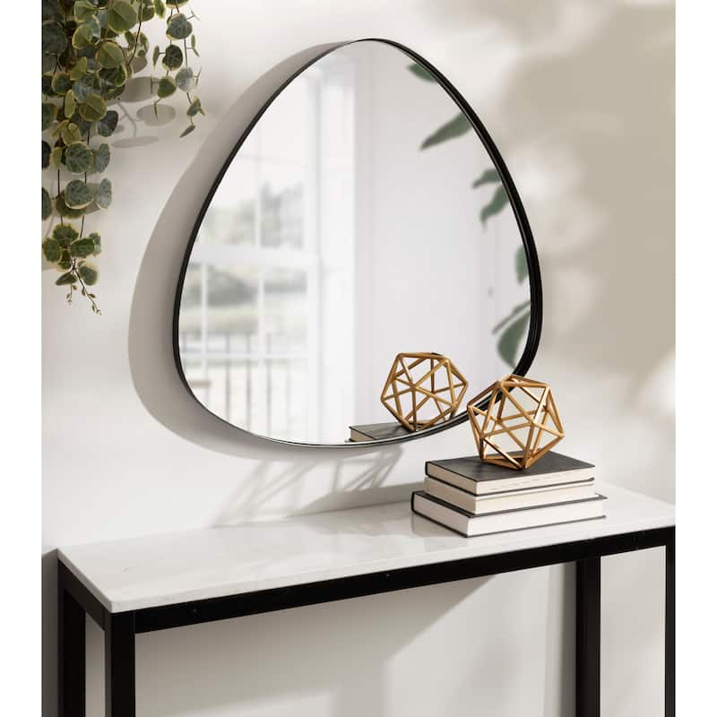 Kate and Laurel Rollo Framed Triangle Mirror - 24x24