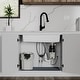 preview thumbnail 2 of 8, 1/3 HP Continuous Feed Garbage Disposal for Kitchen Sinks with Power Cord and Accessories Included - Black and Grey